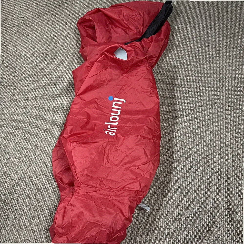 Airlounj Red Inflatable Couch Lounger Indoor Outdoor Camping Festival