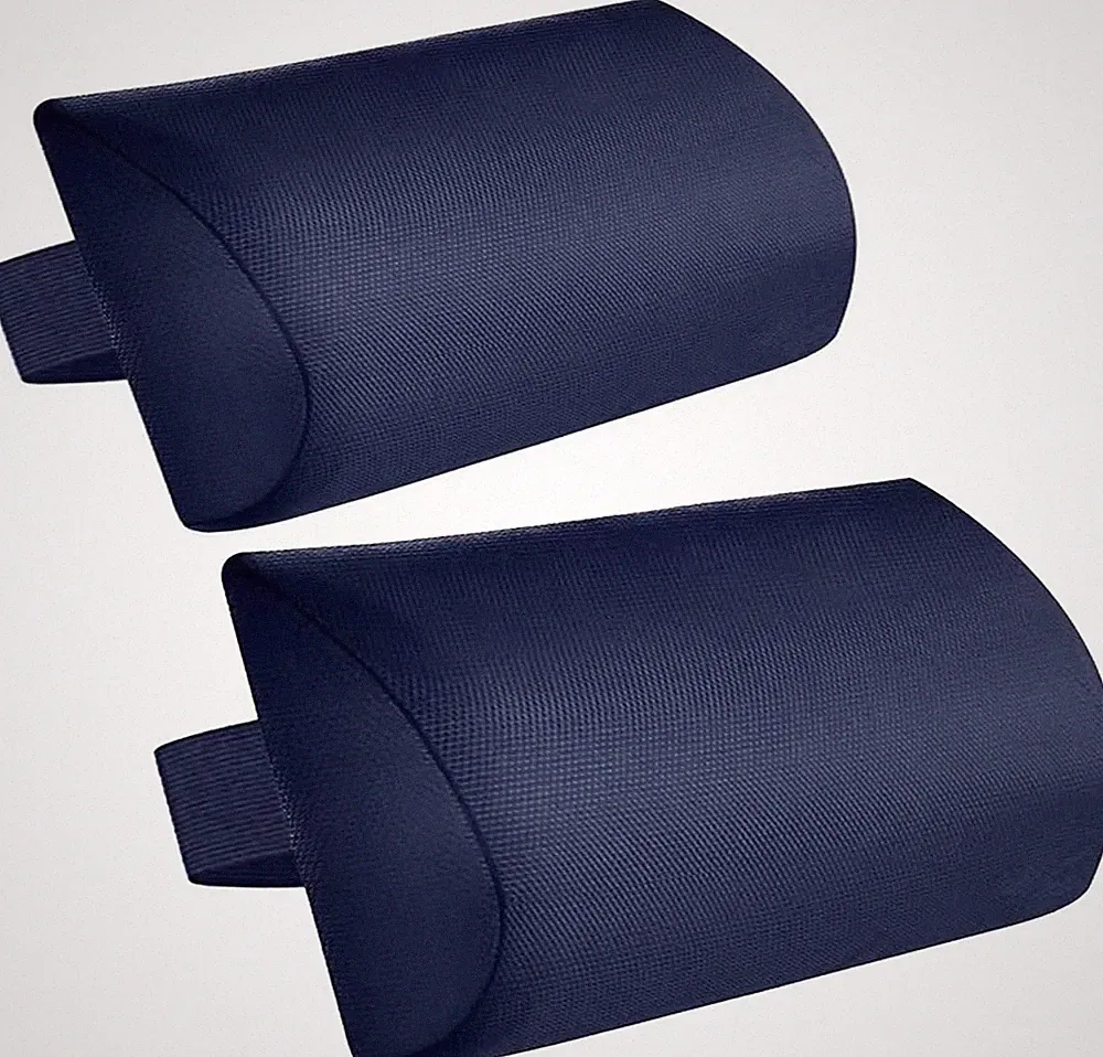 Ergonomic Blue Lounge Chair Replacement Pillows - Soft and Adjustable Headrest