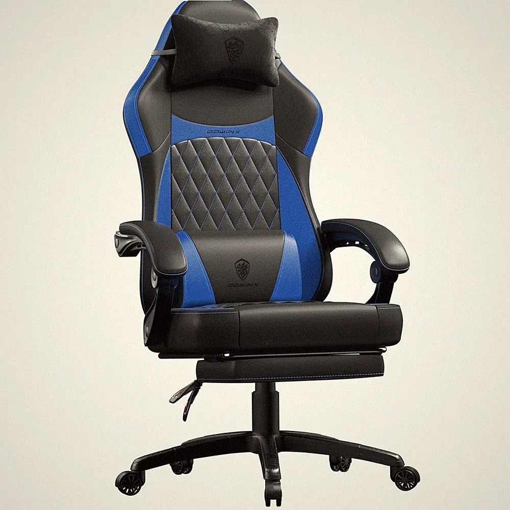 Gaming Chair with Pocket Spring Cushion, Ergonomic Computer Chair with Massag...