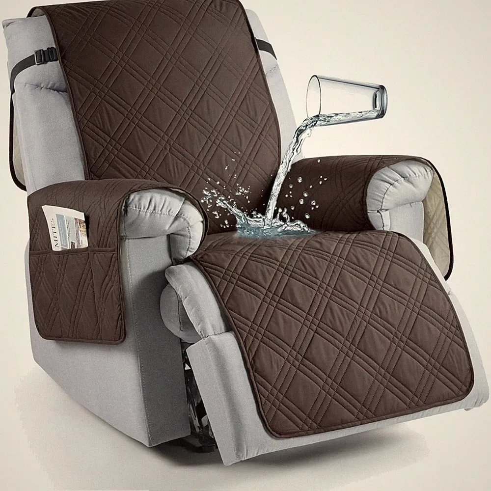 Kids and Pets-Friendly Recliner Chair Cover, 100% Waterproof