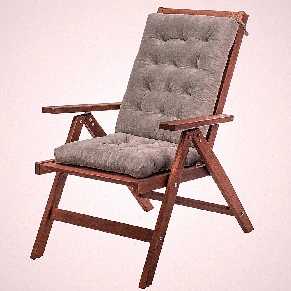 MOIRIG Rocking Chair Cushion, Non Slip Durable 2 Piece Assortment, Grey