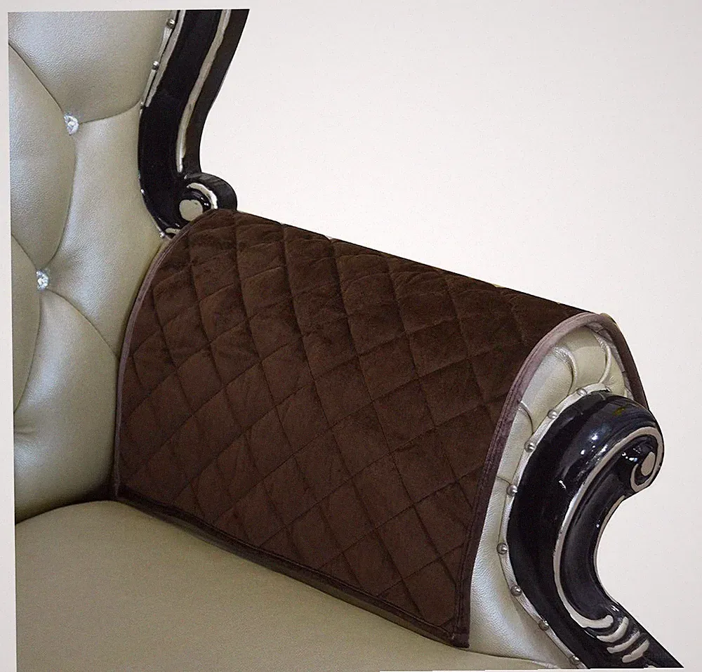 Sofa Armrest Cover, Recliner Chair Arm Cover,Armchair Slipcover Non Slip Quil...