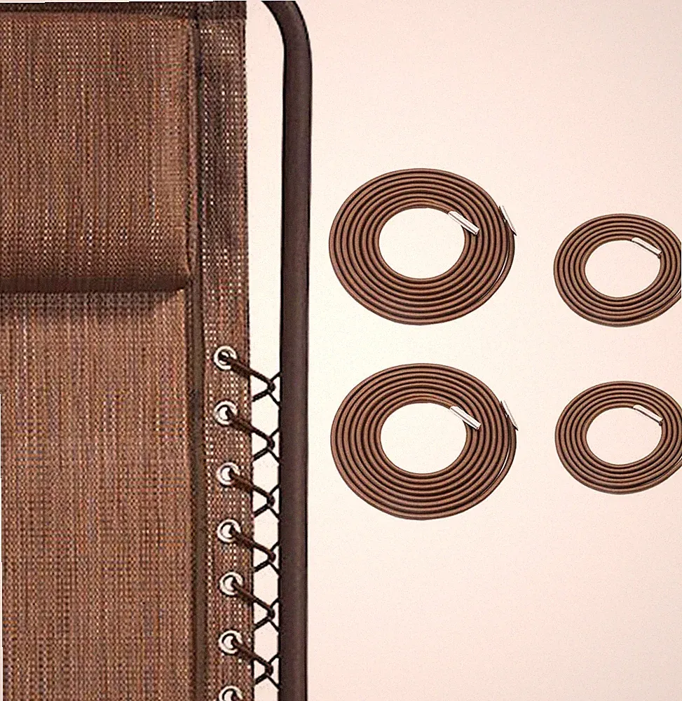 SunnyZoo Professional Replacement Cords for Zero Gravity Chair(4 Brown